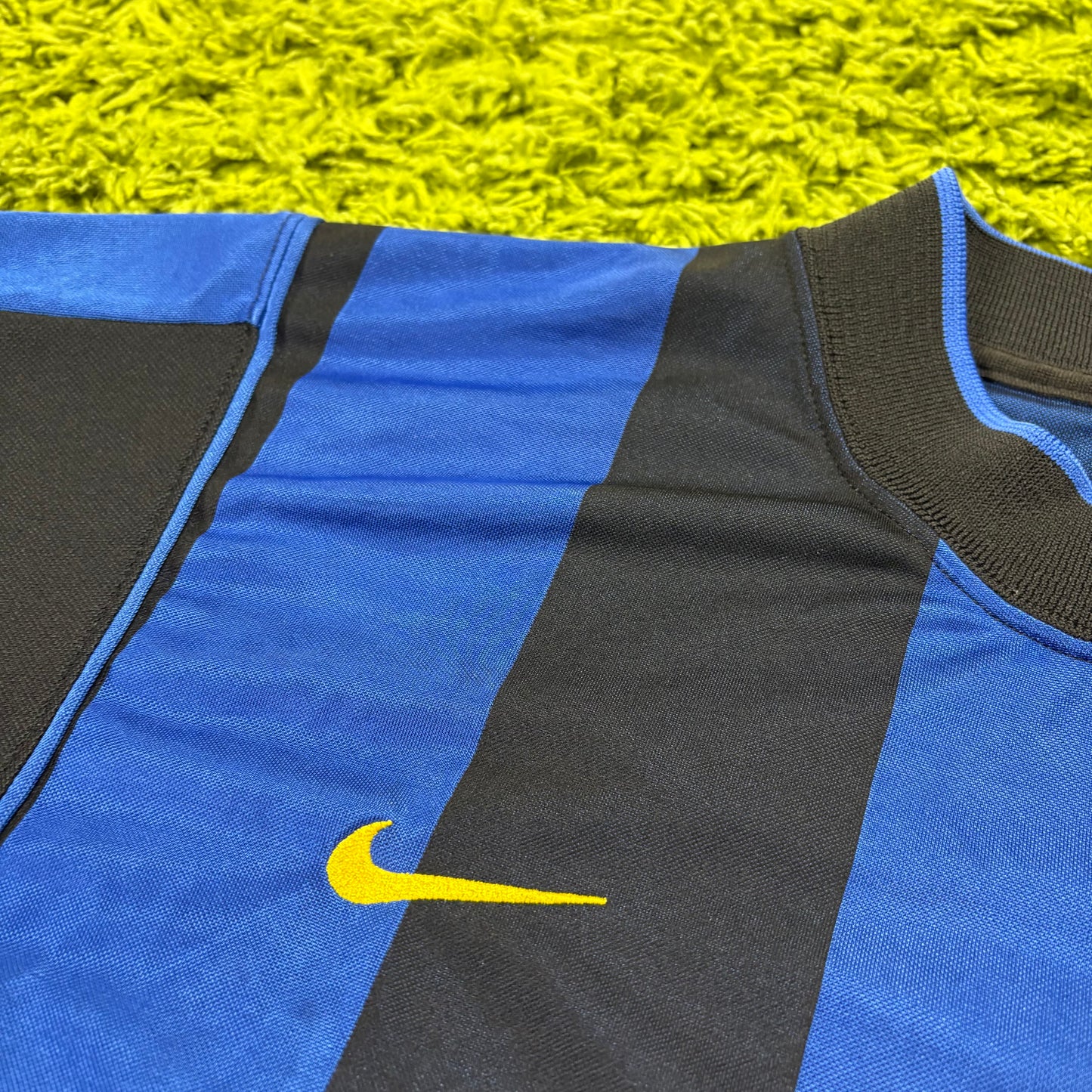 Nike Inter Mailand Milan Zamorano Trikot blau schwarz Größe L 2000 2001