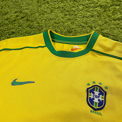 Nike Brasilien Brasil Trikot gelb Größe S 1998 2000