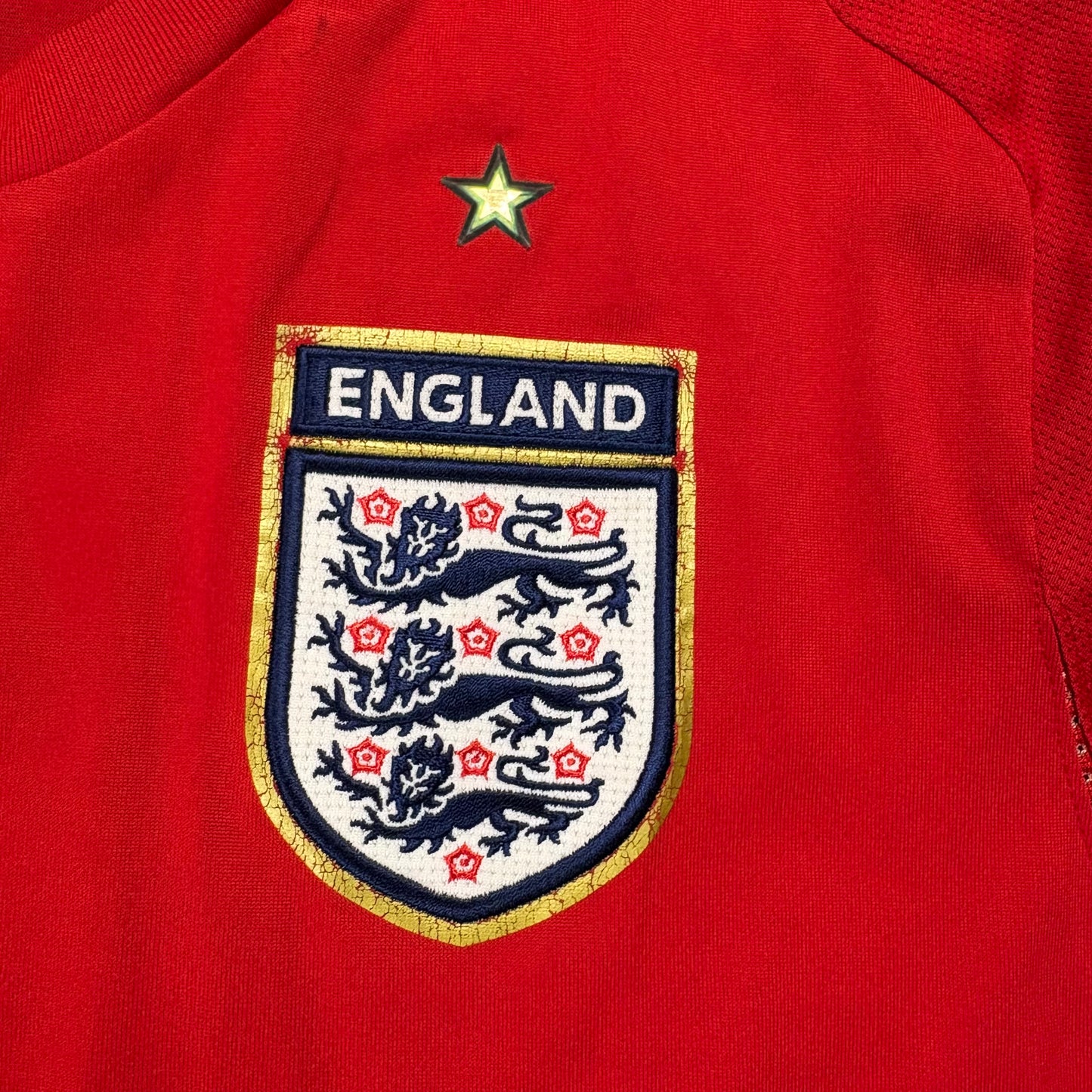 Umbro England Beckham Trikot Langarm rot Größe M 2004 2006