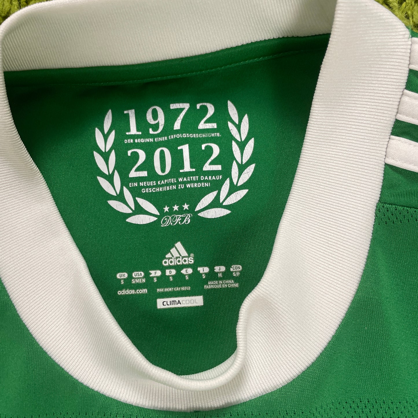 Adidas Deutschland Trikot grün Größe S DFB 2012