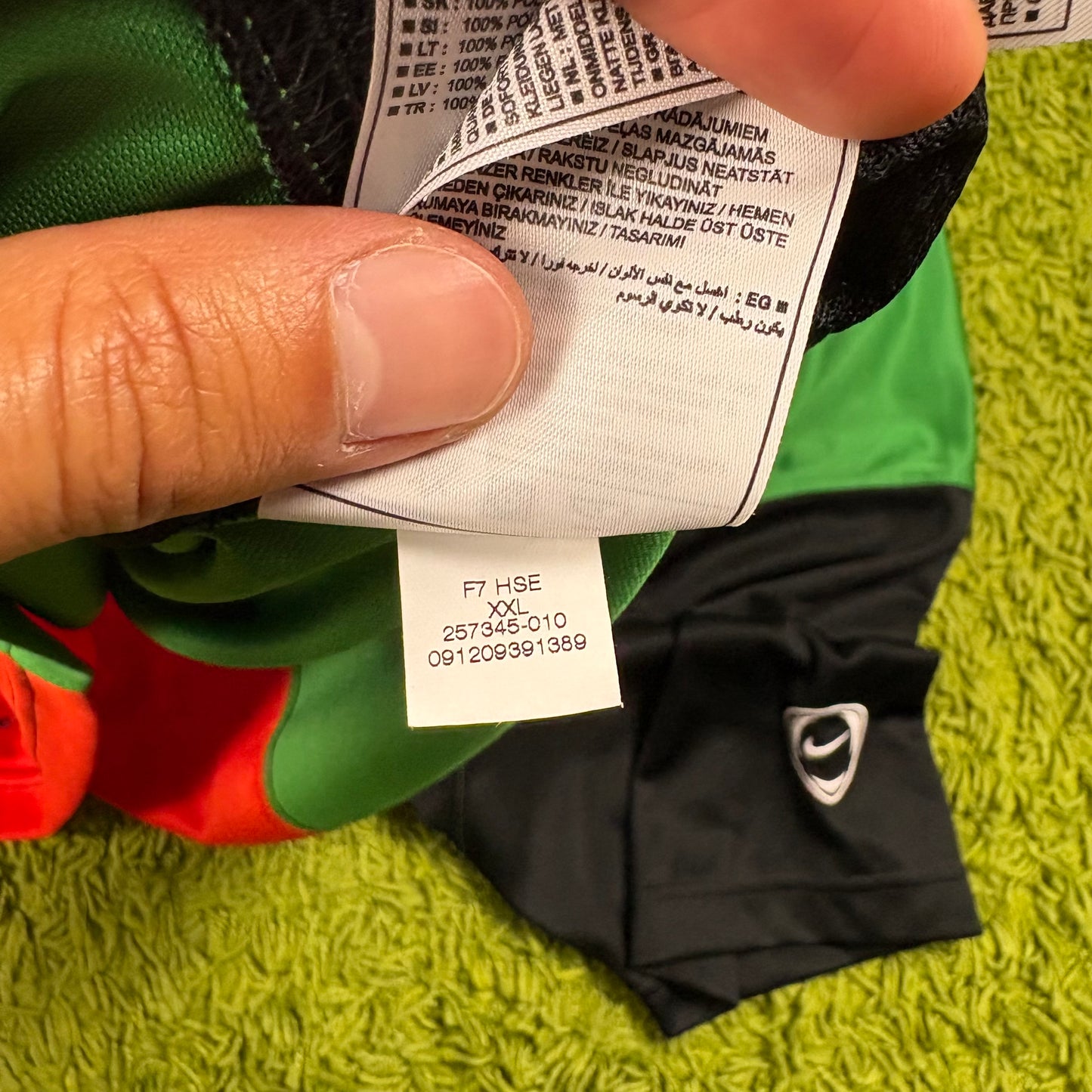 Nike NEC Nijmegen Trikot rot grün Größe XXL 2008 2009