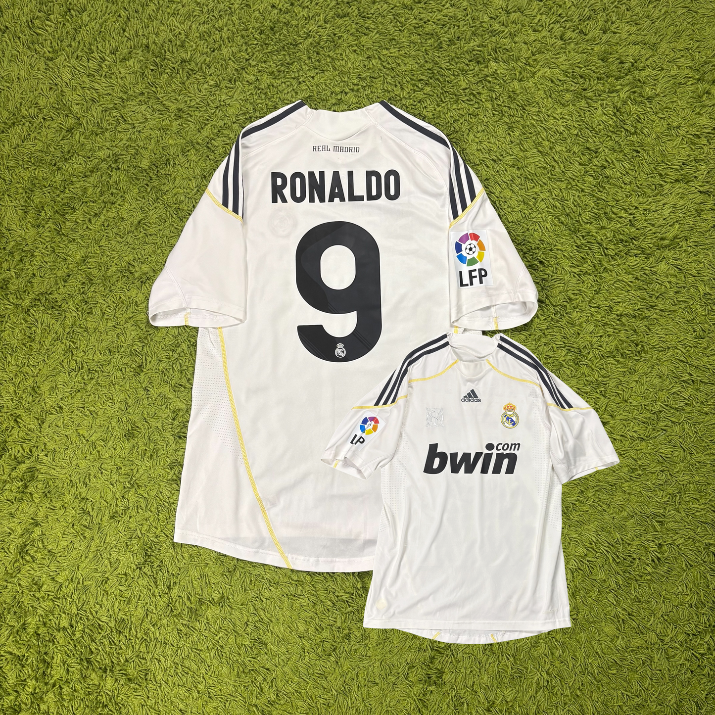 Adidas Real Madrid CR7 Ronaldo Trikot Weiß Größe L 2009 2010