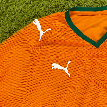 Puma Elfenbeinküste Trikot orange Größe L 2008