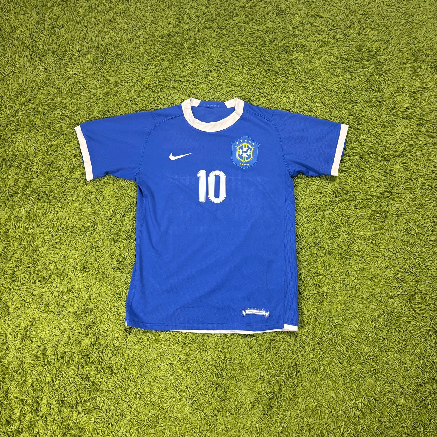 Nike Brasilien Ronaldinho Trikot blau Größe M 2006