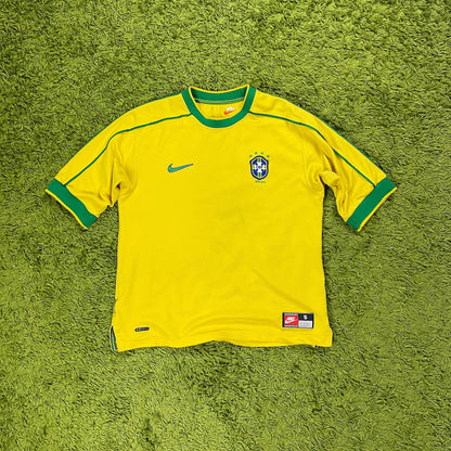 Nike Brasilien Brasil Trikot gelb Größe S 1998 2000