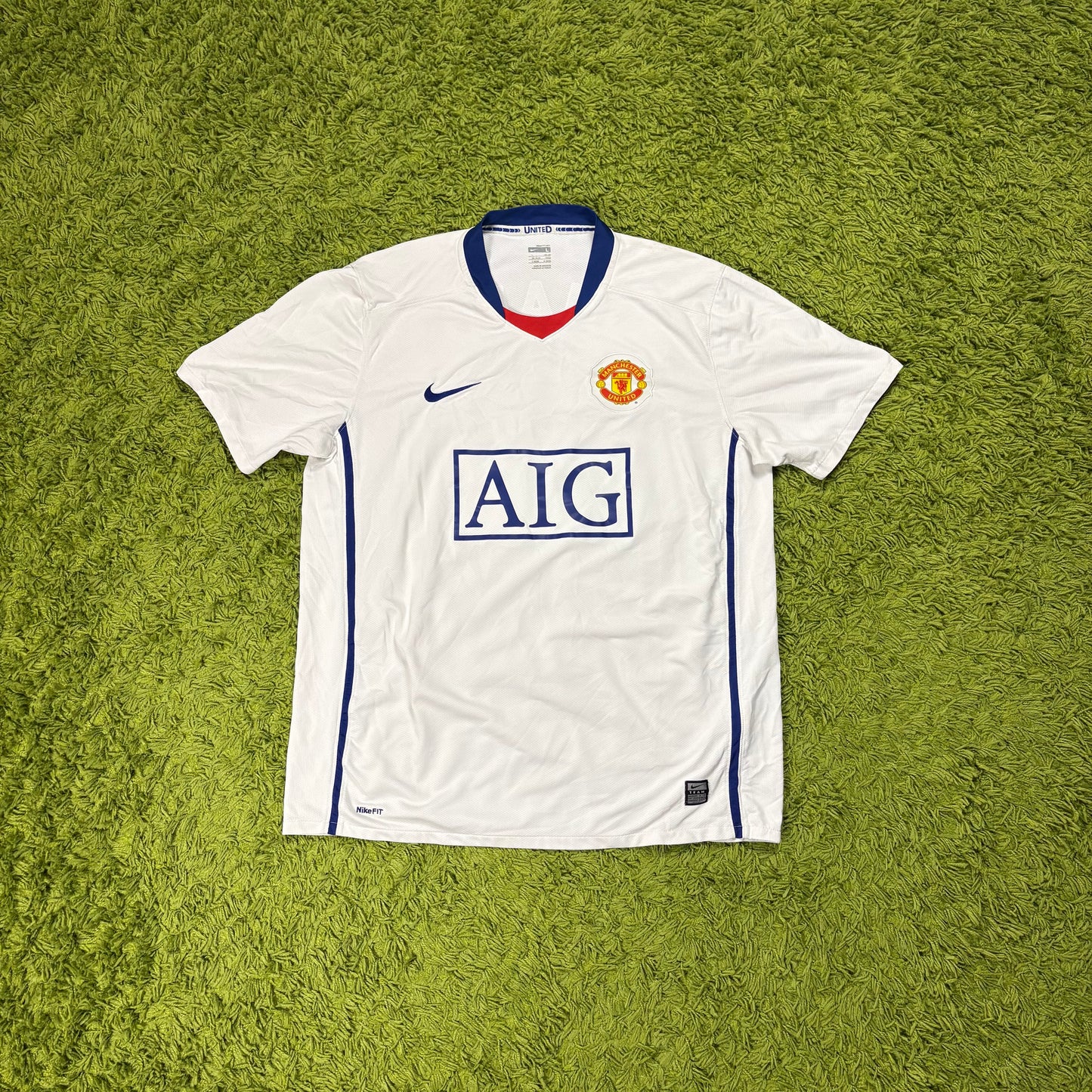Nike Manchester United Trikot Ronaldo CR7 weiß Größe L 2008 2009