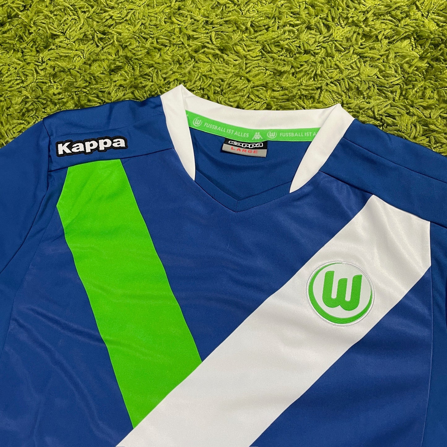 Kappa VFL Wolfsburg Trikot blau Größe L 2014 2015