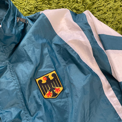 Adidas Deutschland DFB Trainingsjacke grün Größe M - L 80er Jahre