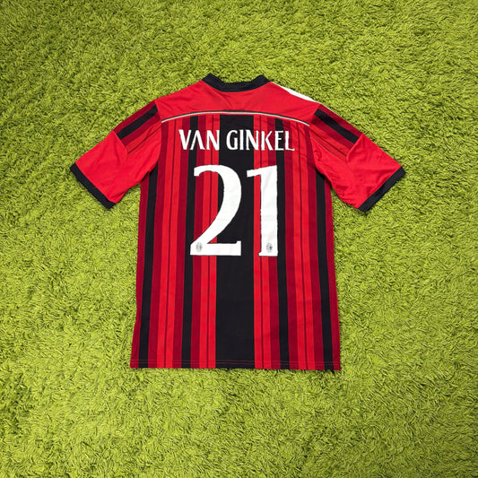 Adidas AC Mailand Milan Van Ginkel Trikot schwarz Größe L 2013 2014