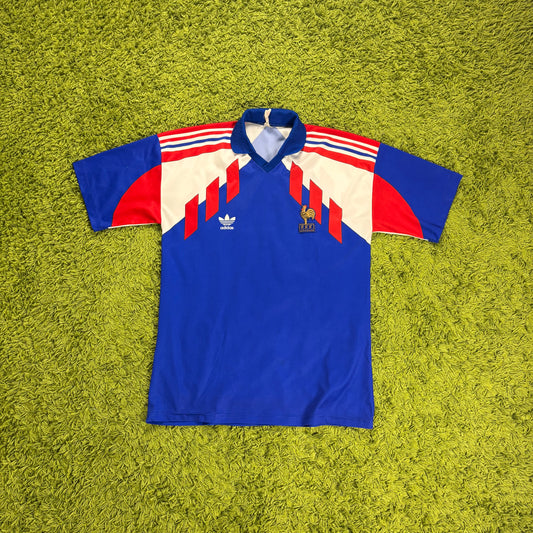 Adidas Frankreich Trikot blau Größe L 1990