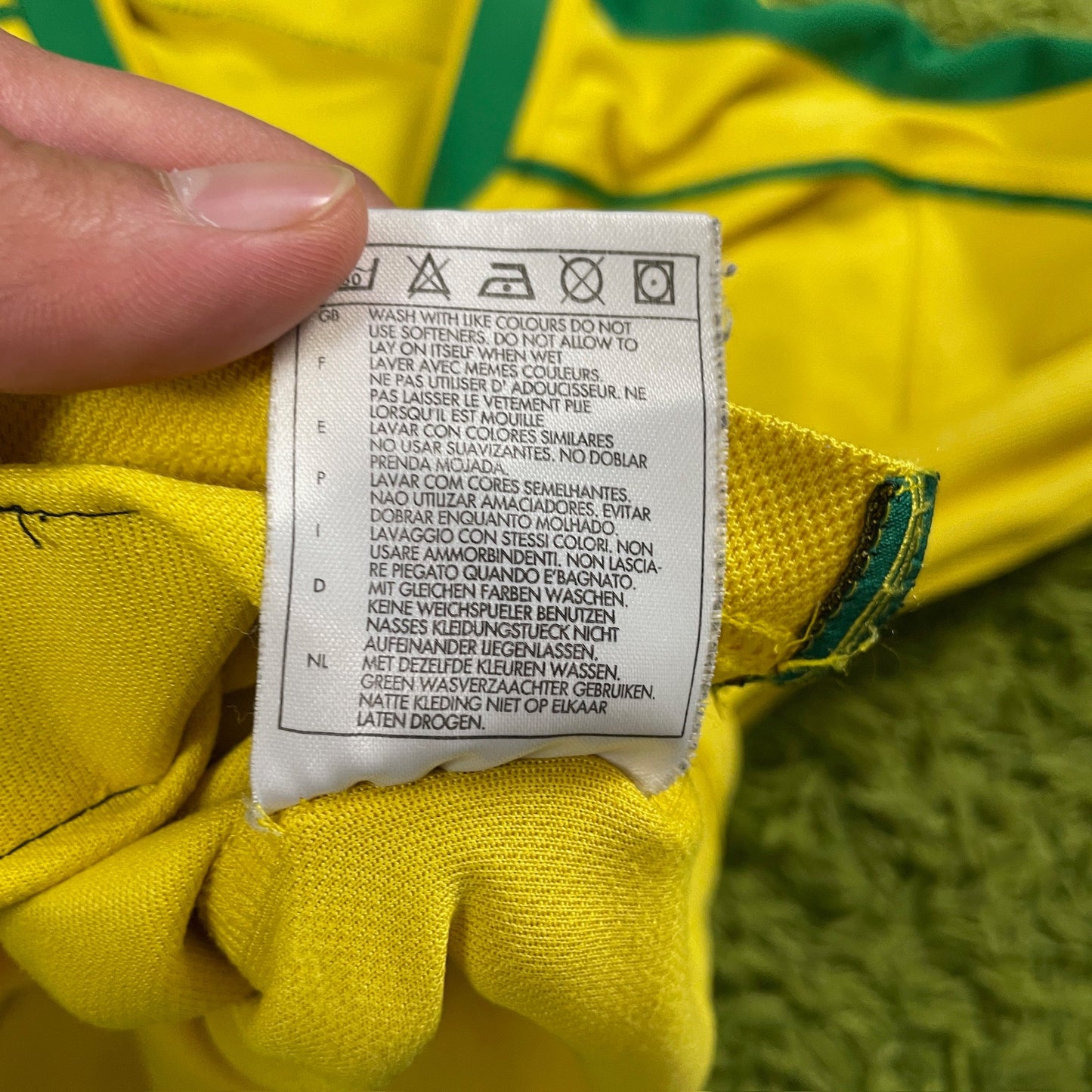 Nike Brasilien Brasil Trikot gelb Größe S 1998 2000