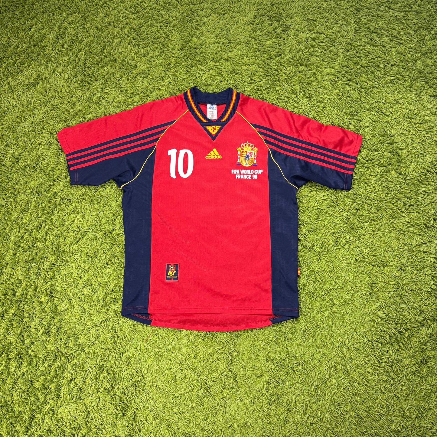 Adidas Spanien Raul Trikot rot Größe M 1998