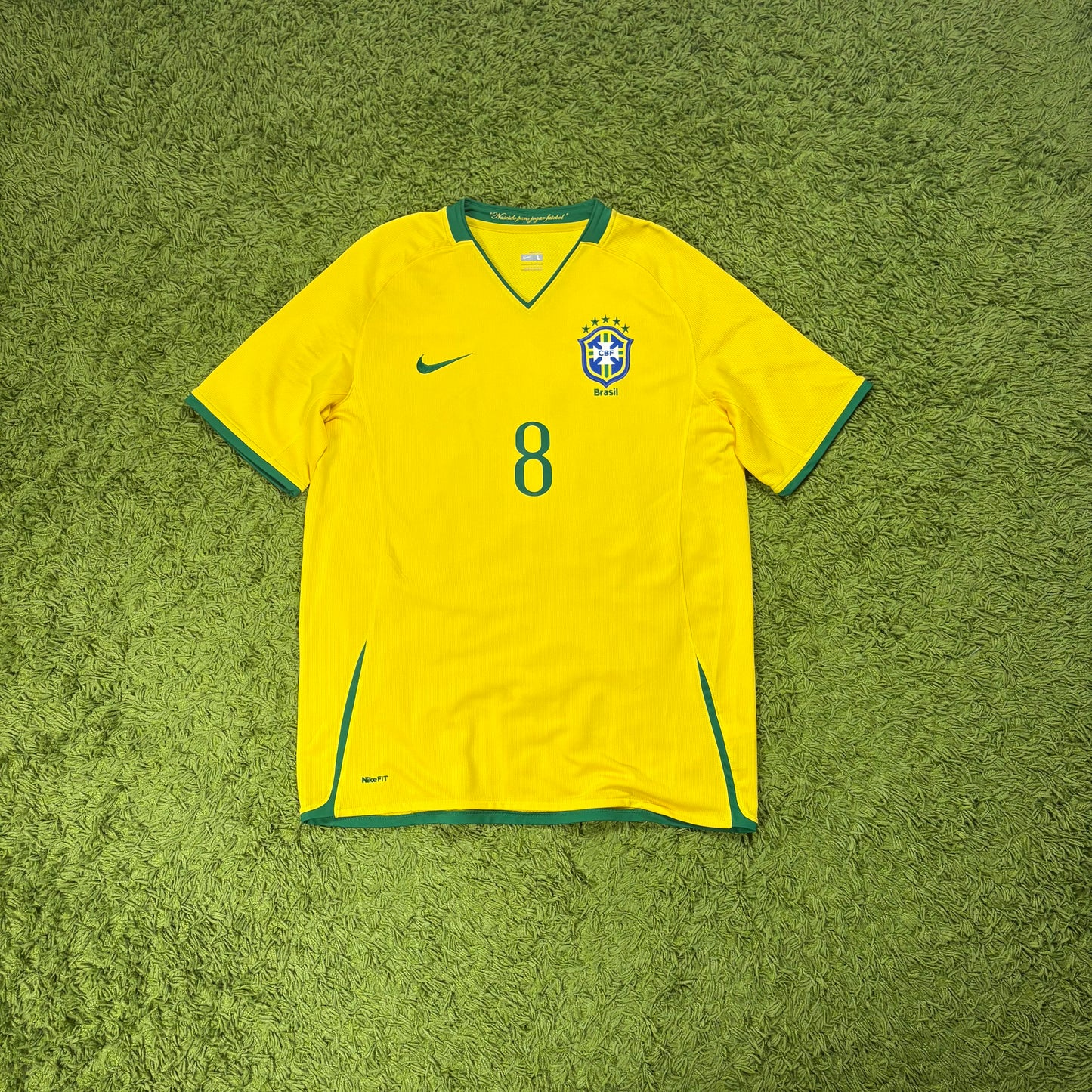Nike Brasilien Trikot Kaka gelb Größe L 2008