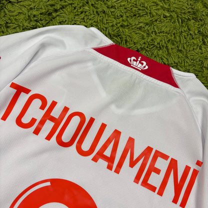 Kappa AS Monaco Tchouameni Trikot Weiß rot Größe M 2020 2021