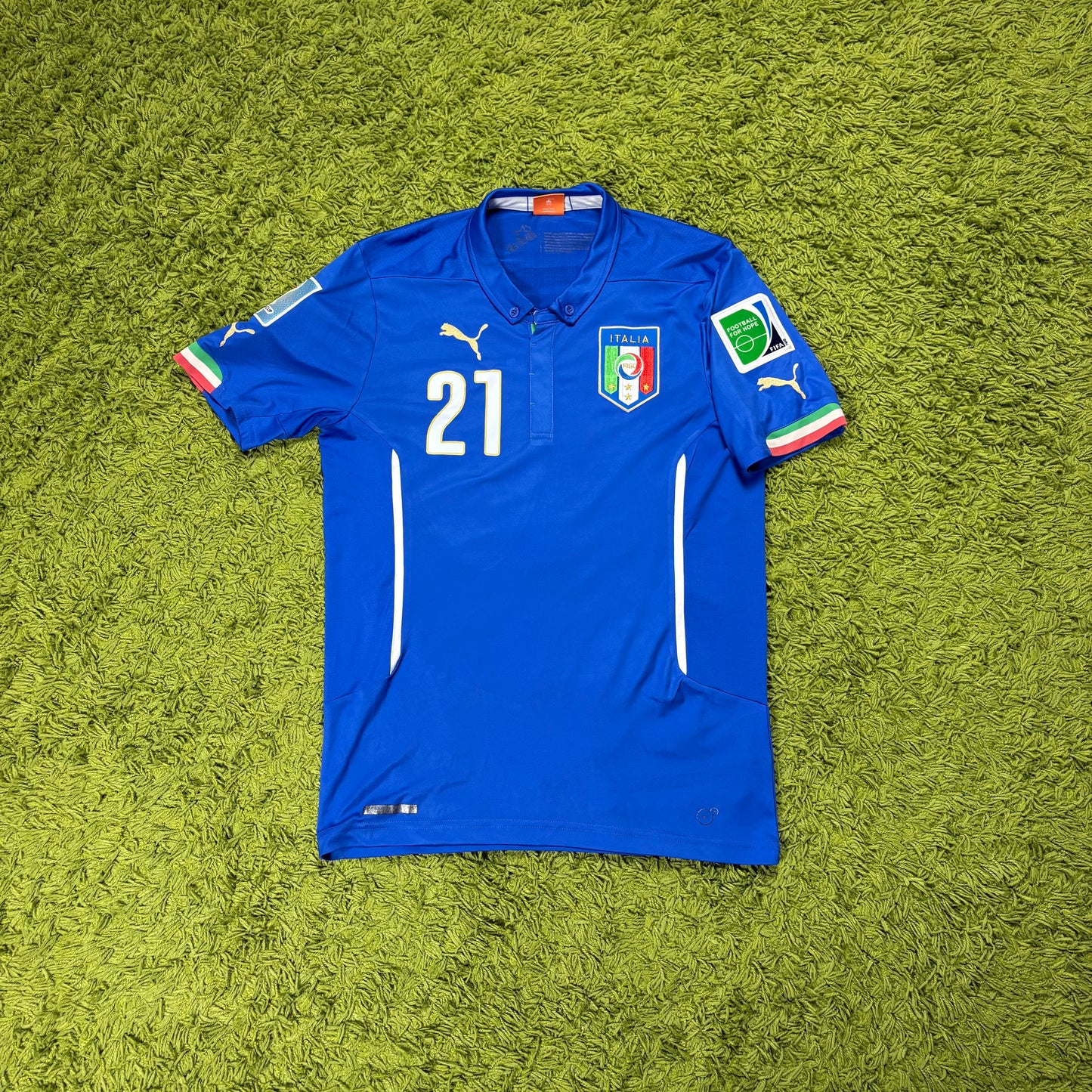 Puma Italien Pirlo Trikot blau Größe M 2014