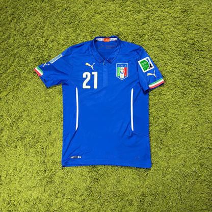 Puma Italien Pirlo Trikot blau Größe M 2014
