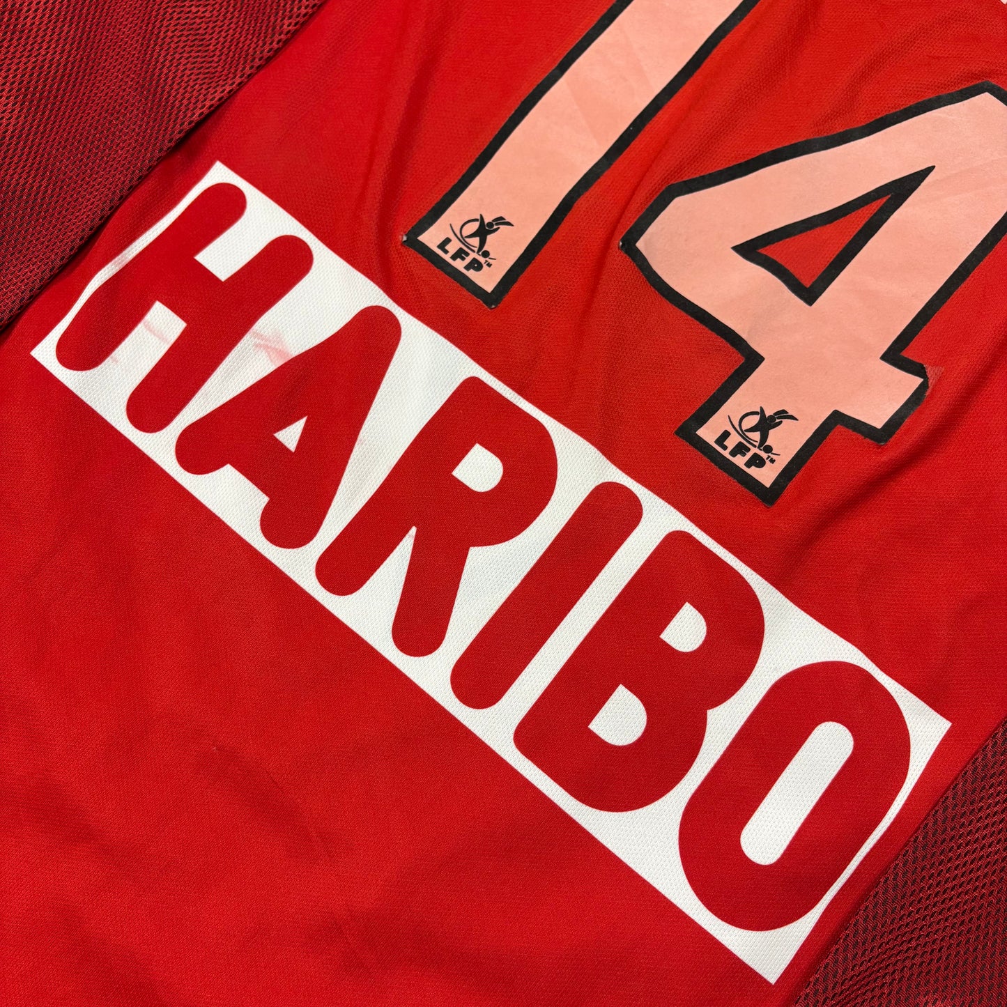 Duarig Grenoble Foot 38 André matchworn Trikot rot Größe XXL 2003 2004