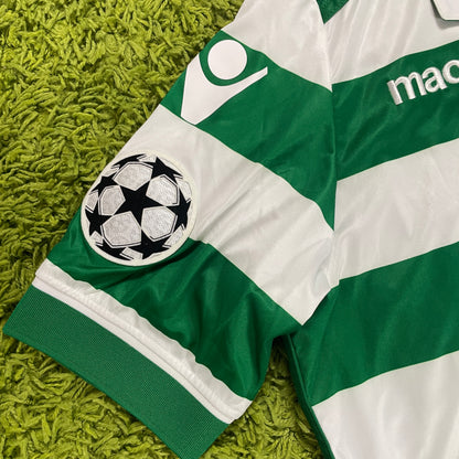 Macron Sporting Lissabon Trikot weiß grün Größe L 2015 2016