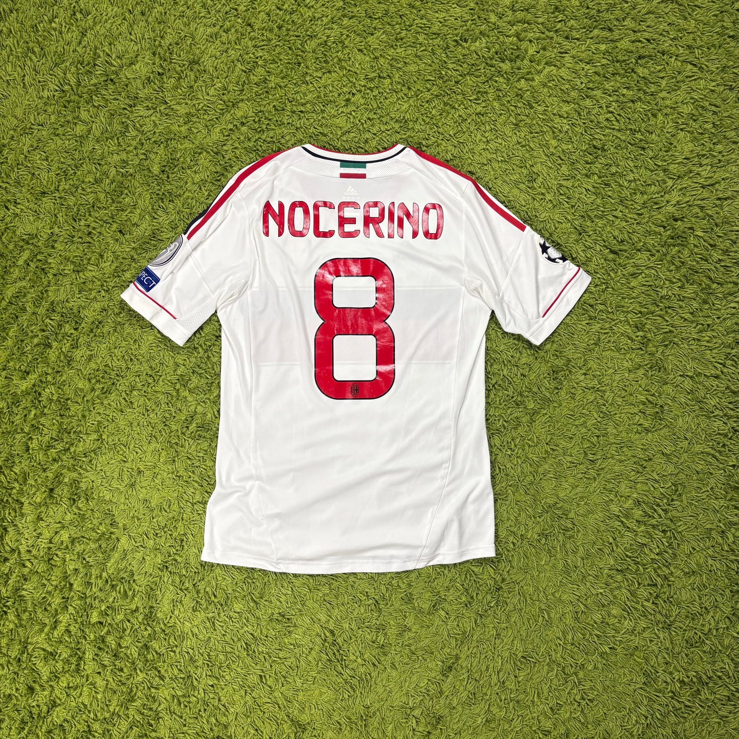 Adidas AC Mailand Milan Nocerino Trikot Weiß Größe M 2012 2013