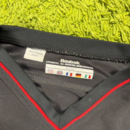 Reebok FC Liverpool Trikot Langarm grau schwarz Größe XL 2002 2004