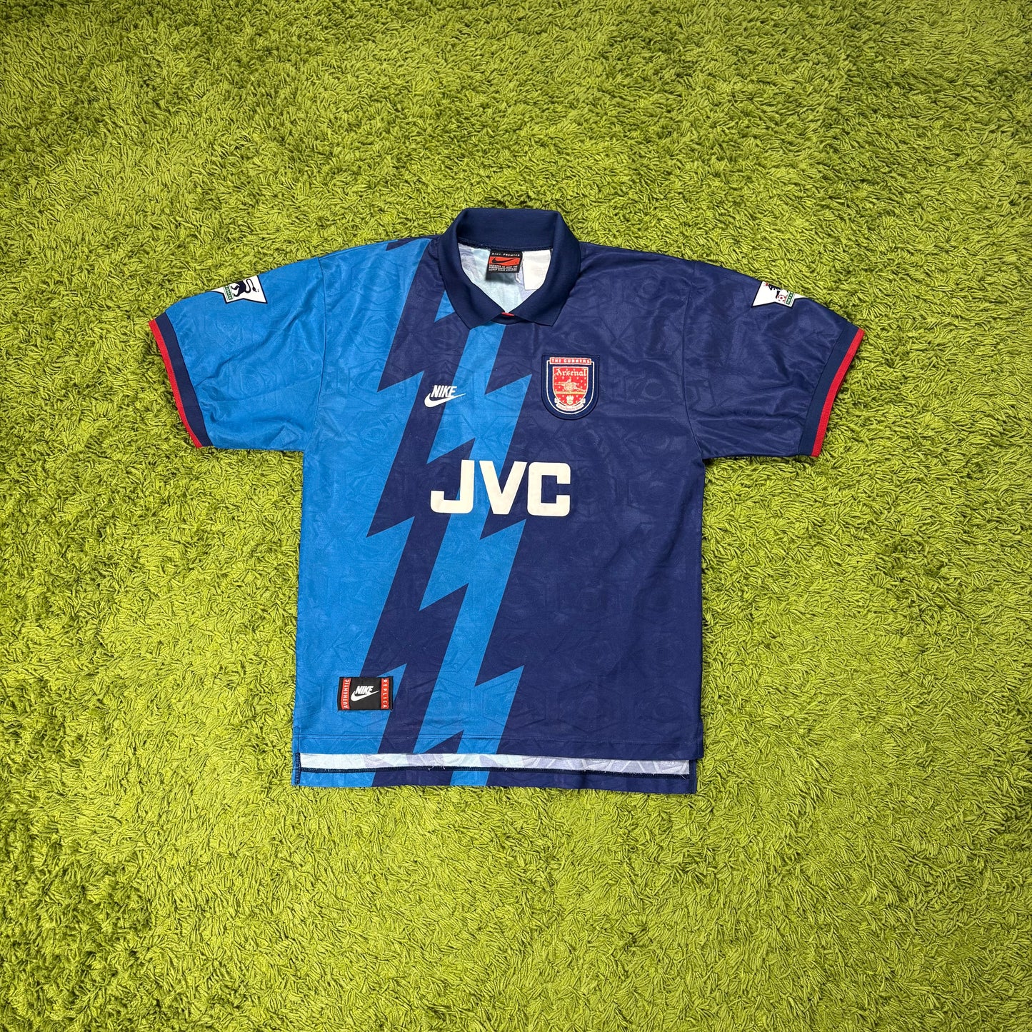 Nike Arsenal FC Bergkamp Trikot blau Größe L 1994 1995