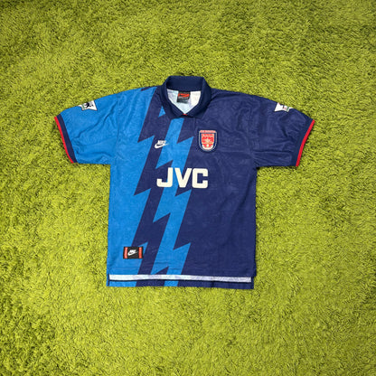 Nike Arsenal FC Bergkamp Trikot blau Größe L 1994 1995