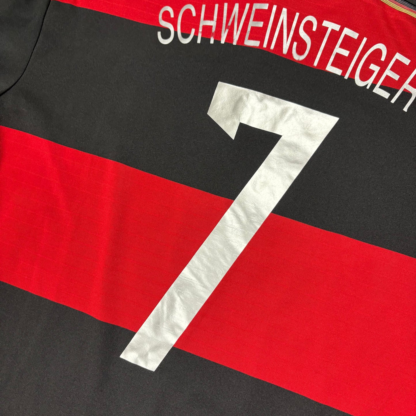 Adidas Deutschland DFB Schweinsteiger Trikot rot schwarz Größe L
