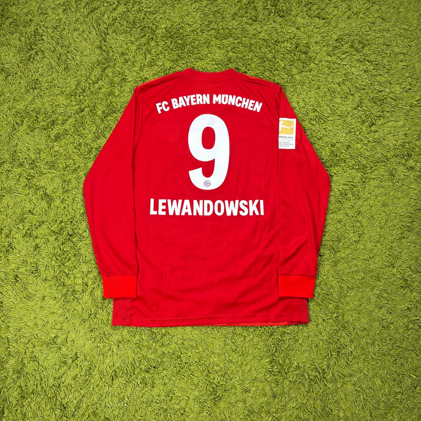Adidas FC Bayern München Lewandowski Trikot rot Größe L 2018 2019