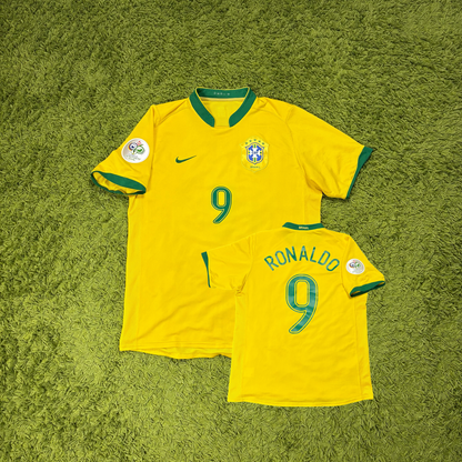 Nike Ronaldo Brasilien Trikot Gelb Größe M 2006
