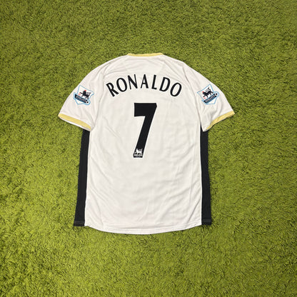 Nike Manchester United Ronaldo CR7 Trikot Weiß Größe L 2006 2007