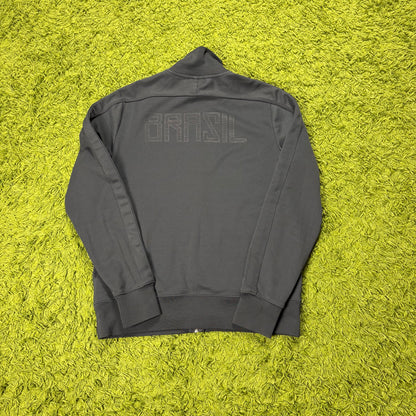 Nike Brasilien Trainingsjacke Jacke grau Größe L