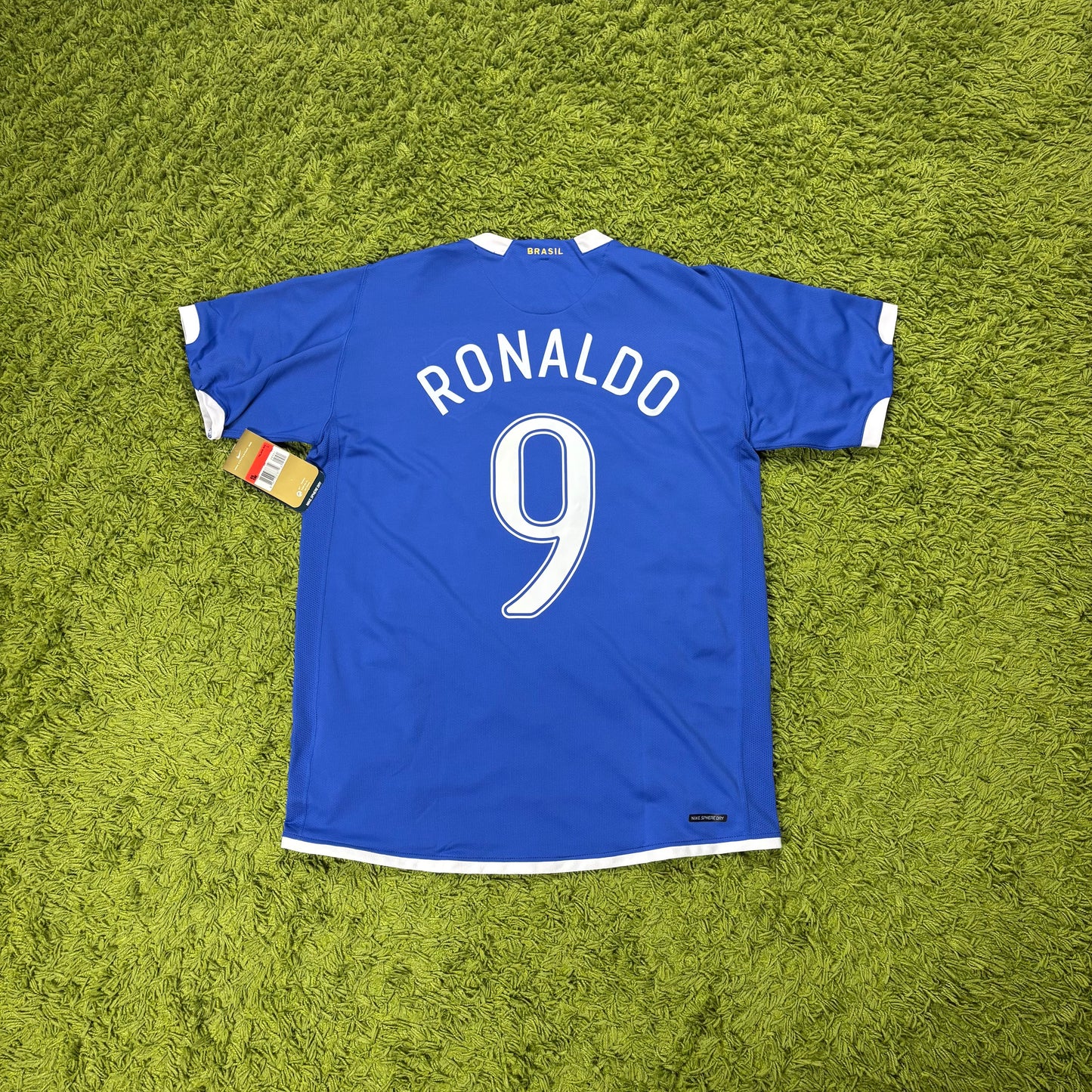 Nike Brasilien Ronaldo R9 Trikot blau Größe L 2006 2008 NEU MIT ETIKETT