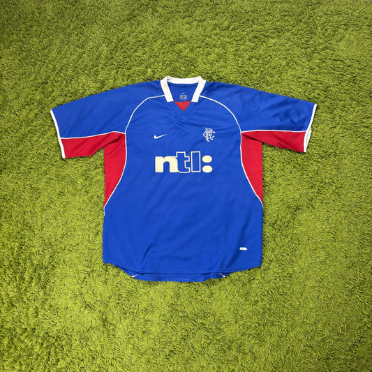 Nike Glasgow Rangers Trikot blau Größe XL 2001 2002