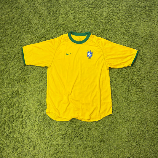 Nike Brasilien Trikot Gelb Größe L 2000 2002 Brazil Brasil