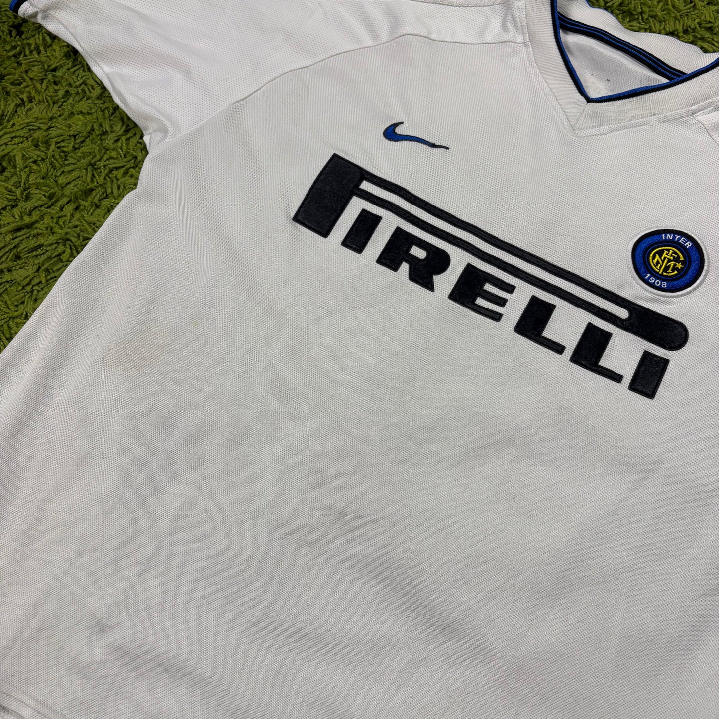 Nike Inter Mailand Milan Ronaldo R9 Trikot Weiß Größe M 1999 2000