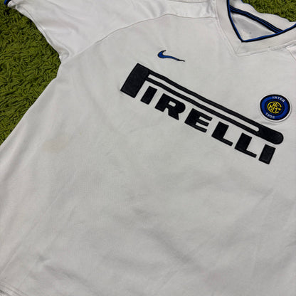 Nike Inter Mailand Milan Ronaldo R9 Trikot Weiß Größe M 1999 2000