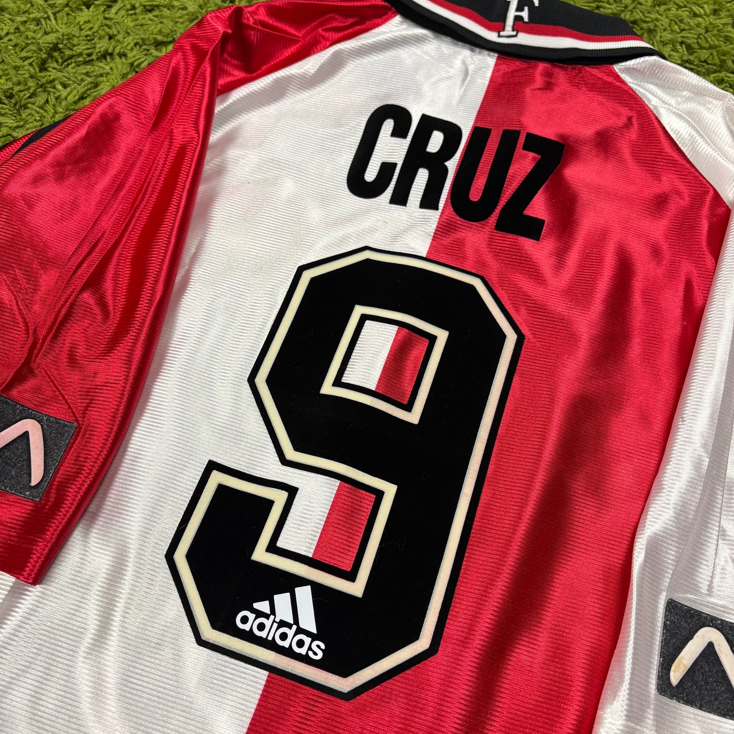 Adidas Feyenoord Rotterdam Cruz Trikot rot Weiß Größe XL 1998 1999