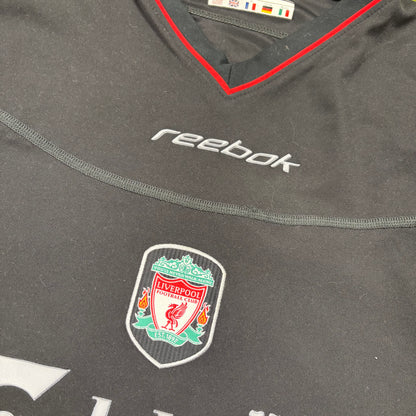 Reebok FC Liverpool Trikot Langarm grau schwarz Größe XL 2002 2004