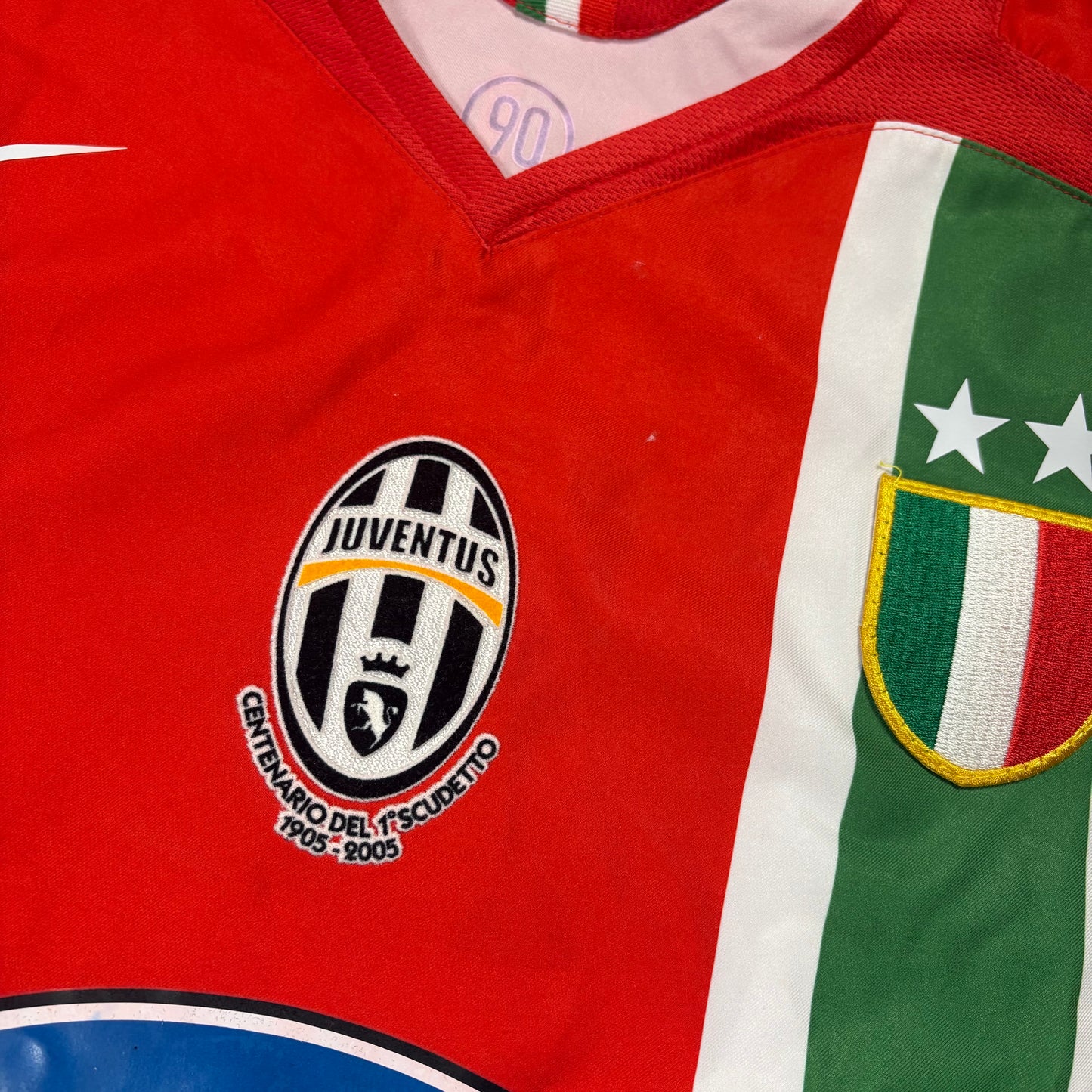 Nike Juventus Turin Vieira Trikot rot Größe L signiert 2005 2006