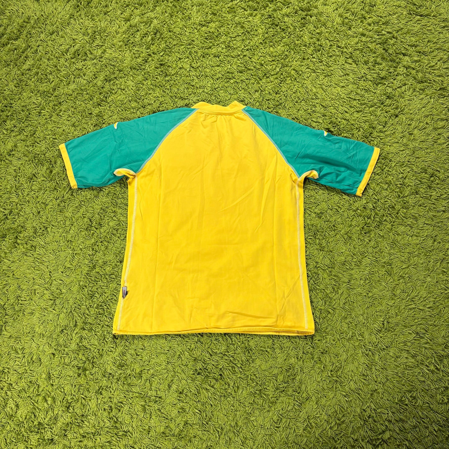 Kappa Brasilien Trikot t Shirt gelb Größe L