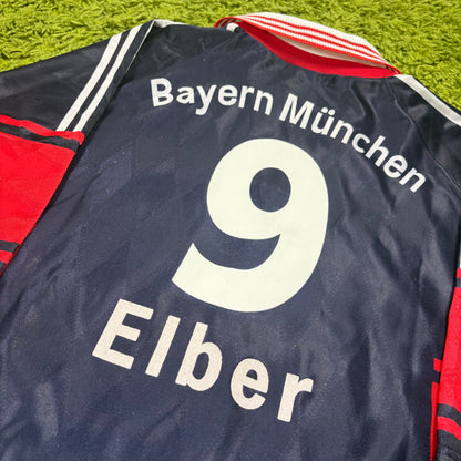 Adidas FC Bayern München Elber Trikot blau Größe M 1997 1998