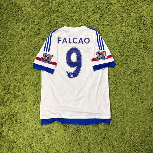 Adidas FC Chelsea Falcao Trikot Weiß Größe L 2015 2016