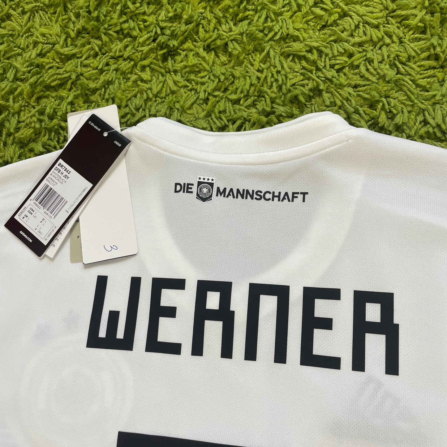 Adidas Deutschland DFB Werner Trikot weiß Größe L 2018