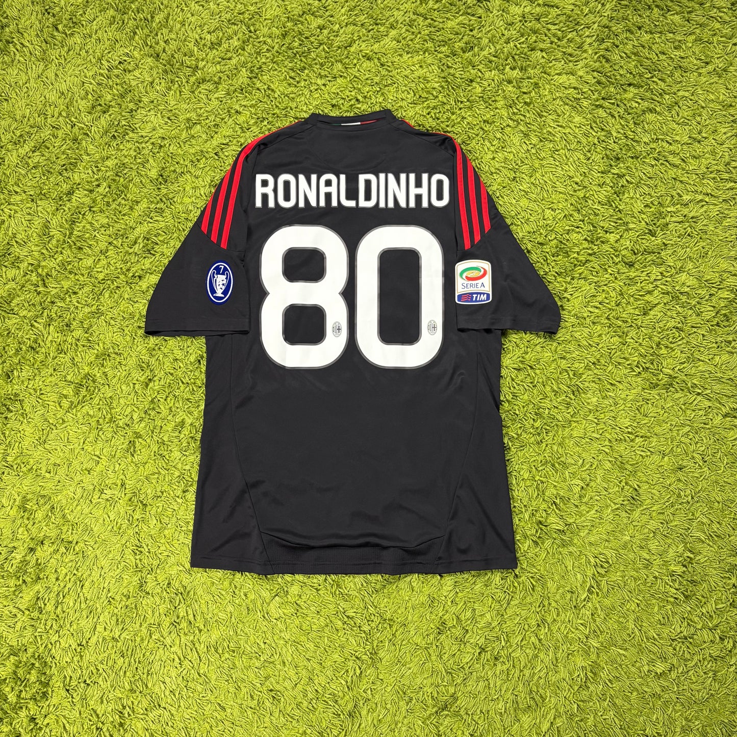 Adidas AC Mailand Milan Ronaldinho Trikot schwarz Größe M 2010 2011