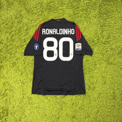 Adidas AC Mailand Milan Ronaldinho Trikot schwarz Größe M 2010 2011