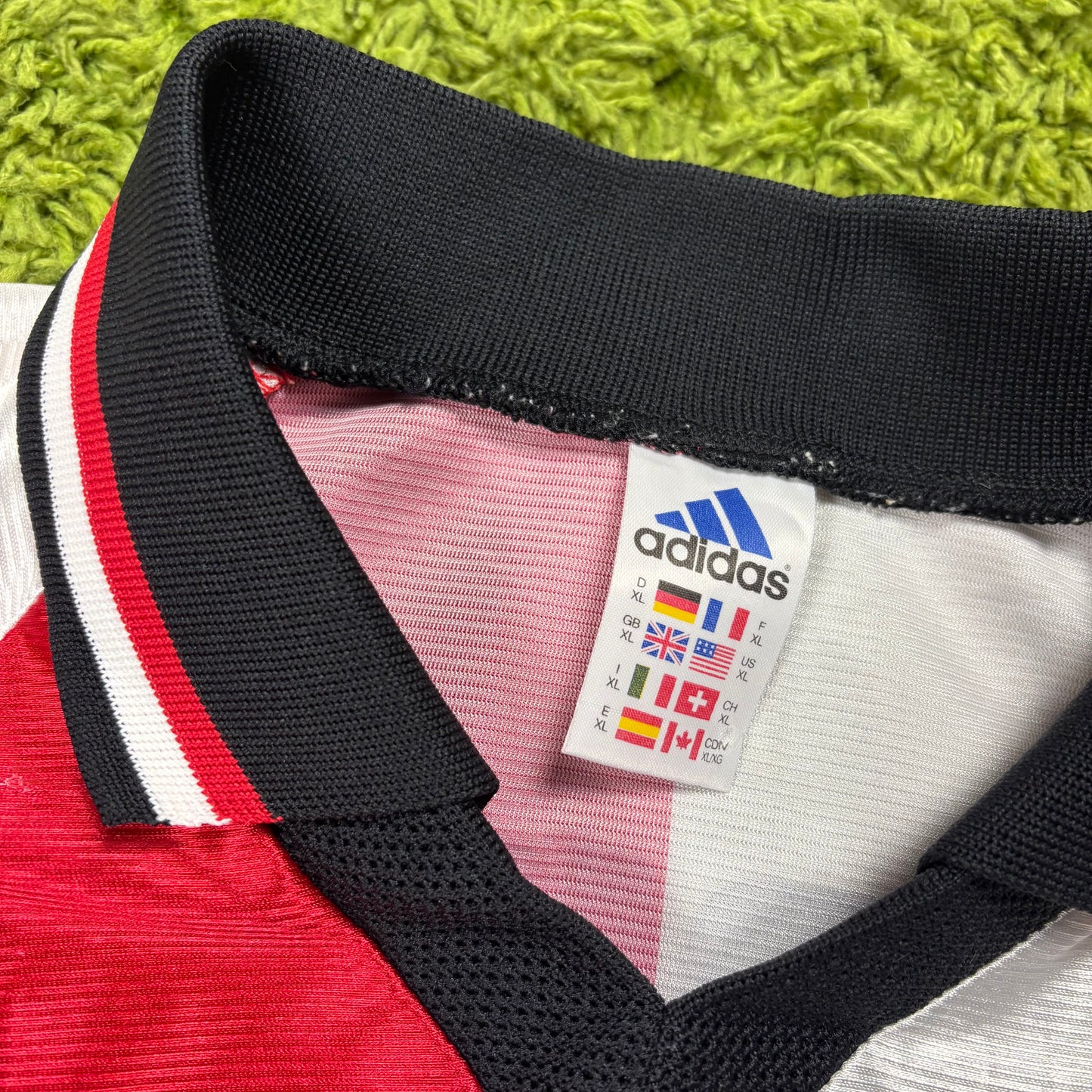 Adidas Feyenoord Rotterdam Cruz Trikot rot Weiß Größe XL 1998 1999