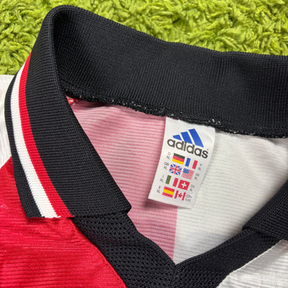 Adidas Feyenoord Rotterdam Cruz Trikot rot Weiß Größe XL 1998 1999