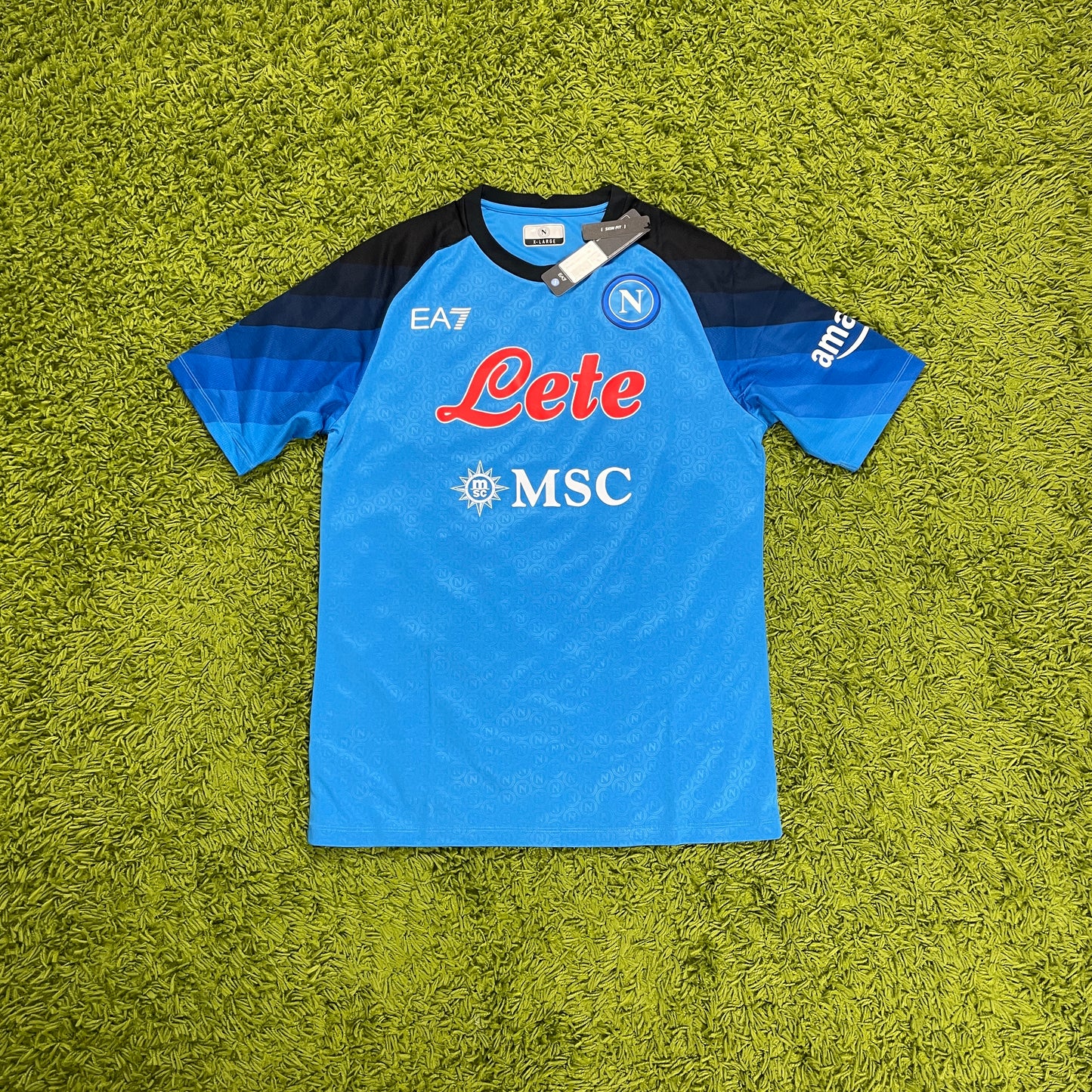 EA7 SSC Napoli Neapel Trikot blau Größe XL 2022 2023