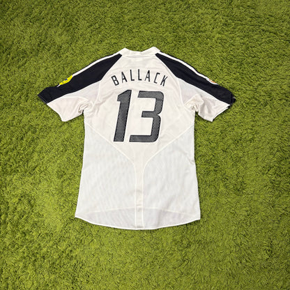Adidas Deutschland DFB Ballack Trikot Weiß Größe M 2004