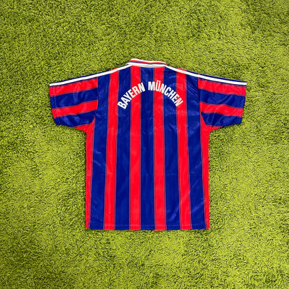Adidas FC Bayern München Trikot blau rot Größe M 1995 1997